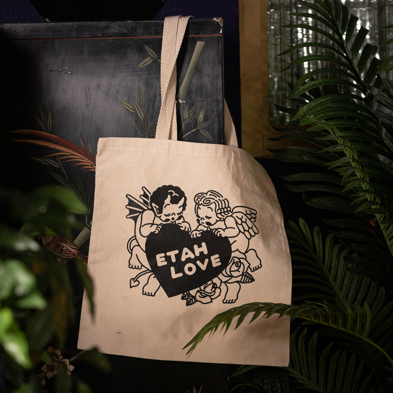 Beige Cherub Tote