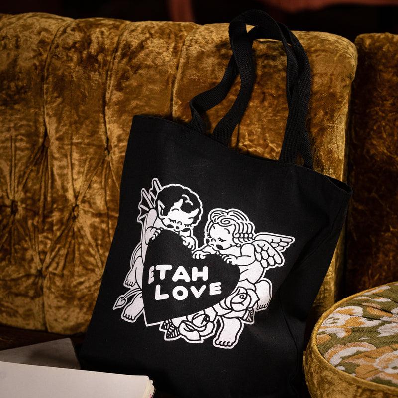 Black Cherub Tote