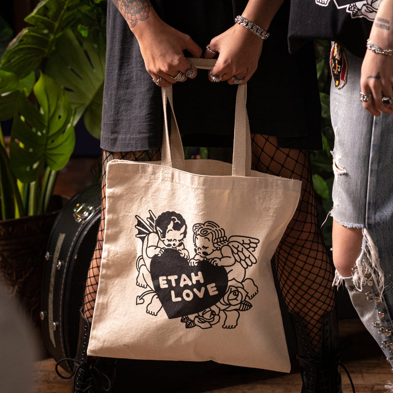 Beige Cherub Tote